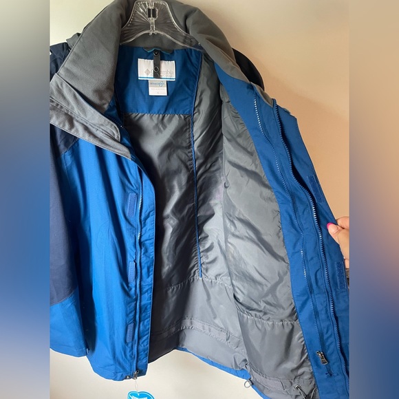 Columbia NWT Men’s Eager Air Interchange Jacket Small Blue - Picture 6 of 6